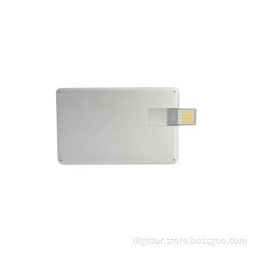 Alu Card USB 2.0 Flash Drives, Can be Put in Wallet, Full Printing, 1-16GB, Used as Promotional Gi